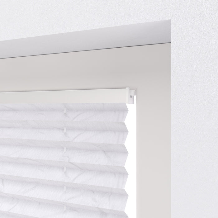 Plisségordijn Crêpe Lichtdoorlatend 20 mm White 80 x 130