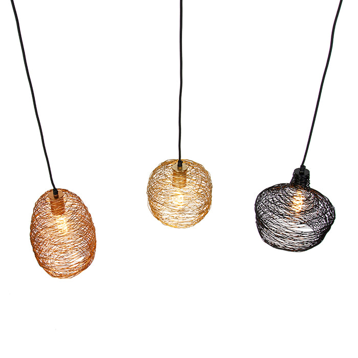 QAZQA Hanglamp sarella - Multicolor - Design - L 100cm