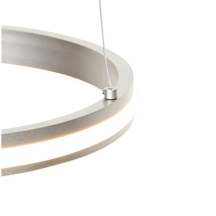 QAZQA LED Hanglamp navara - Staal - Design - D 390mm