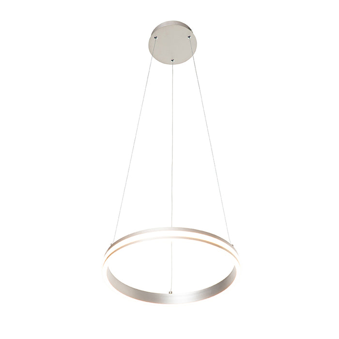 QAZQA LED Hanglamp navara - Staal - Design - D 390mm