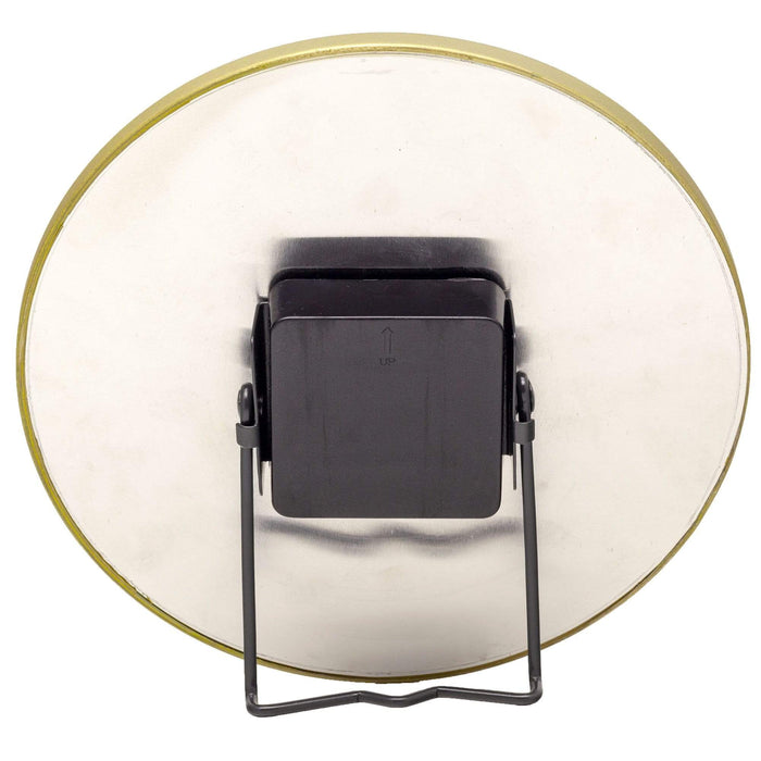 NeXtime - NeXtime - Stille Tafelklok - 20 cm - Glas | Metaal - Wit -