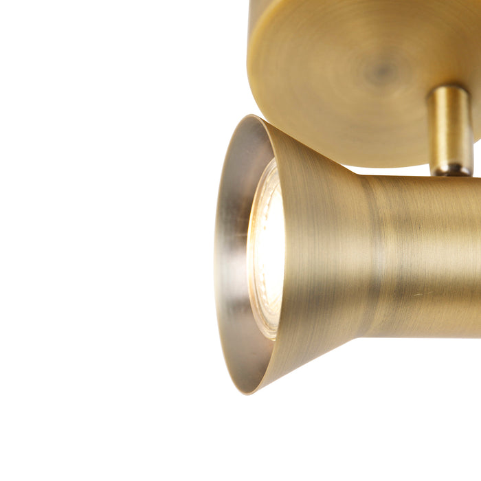 QAZQA Plafond- en wandspot brons draai- en kantelbaar - Karin 1