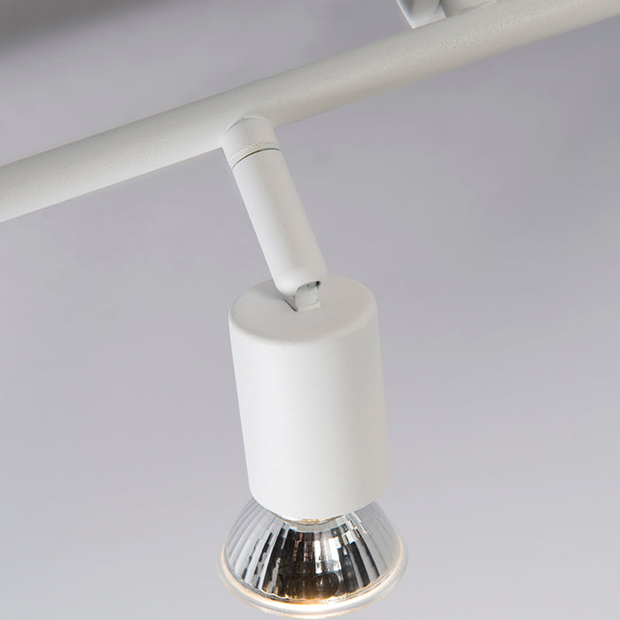 QAZQA Moderne spot wit kantelbaar 4-lichts - Jeany