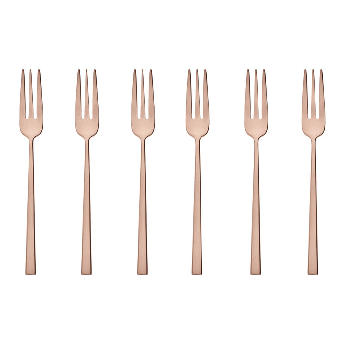 Sambonet Rock Taartvorkjes 6 st. - Koper