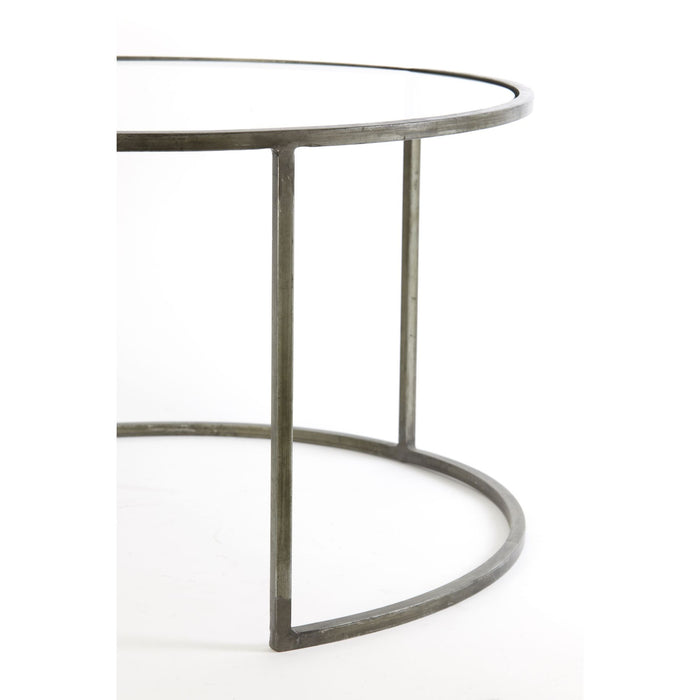 Light & Living Salontafel Duarte - Vintage Tin - Ø65+Ø75cm