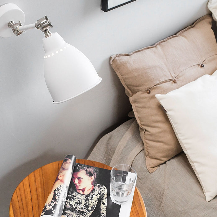 Beliani - MISSISSIPPI M - Wandlamp - Wit - Metaal