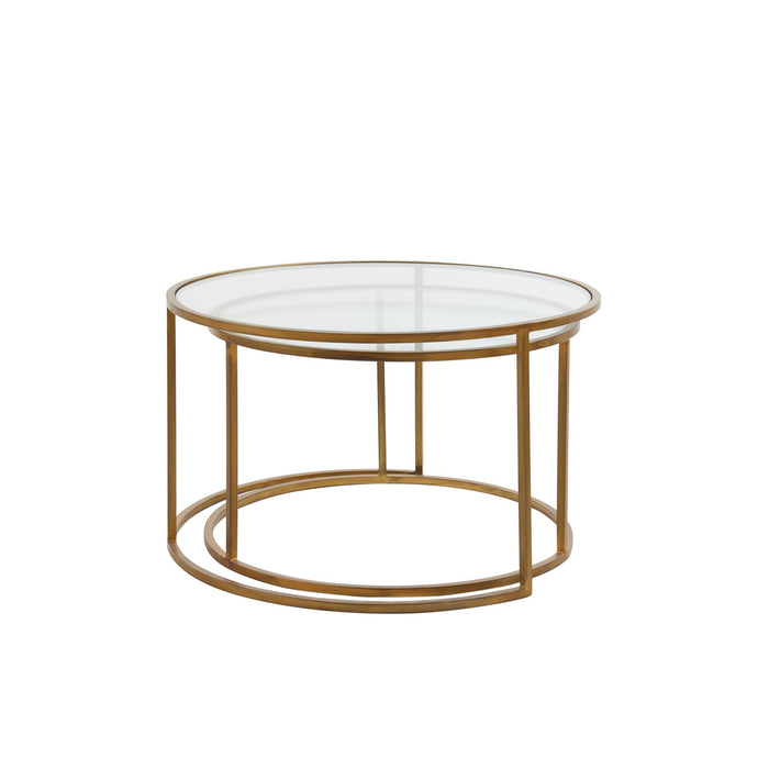 Light & Living Salontafel Duarte - Goud - Ø65+Ø75cm