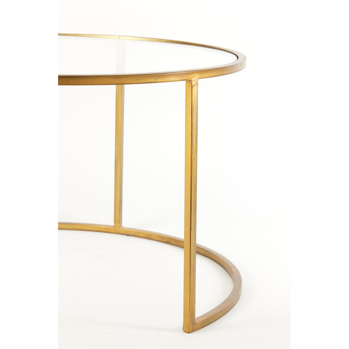 Light & Living Salontafel Duarte - Goud - Ø65+Ø75cm