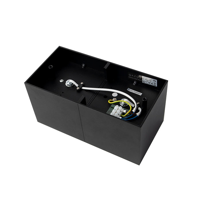 QAZQA Design spot rechthoekig 2-lichts zwart incl. 2 x G9 - Box