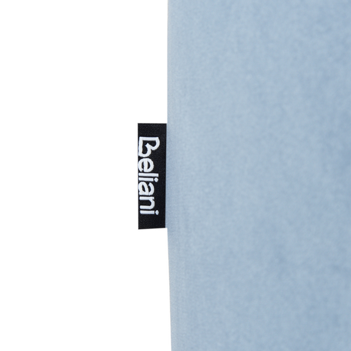 Beliani - LOVETT - Poef - Lichtblauw - Fluweel