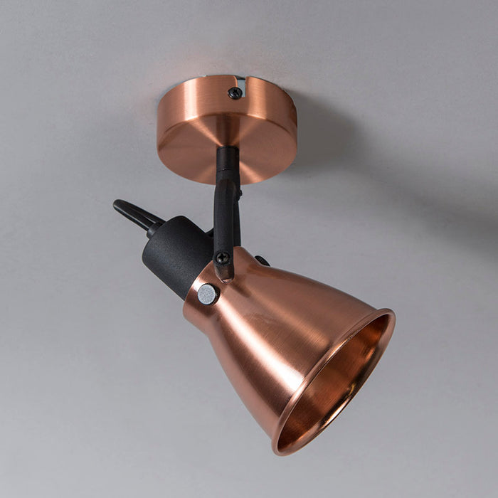 QAZQA Klassieke plafondspot koper kantelbaar - Jos