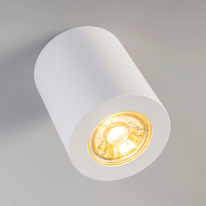 QAZQA Moderne opbouwspot wit 7,5cm GU10 50mm - Tuba