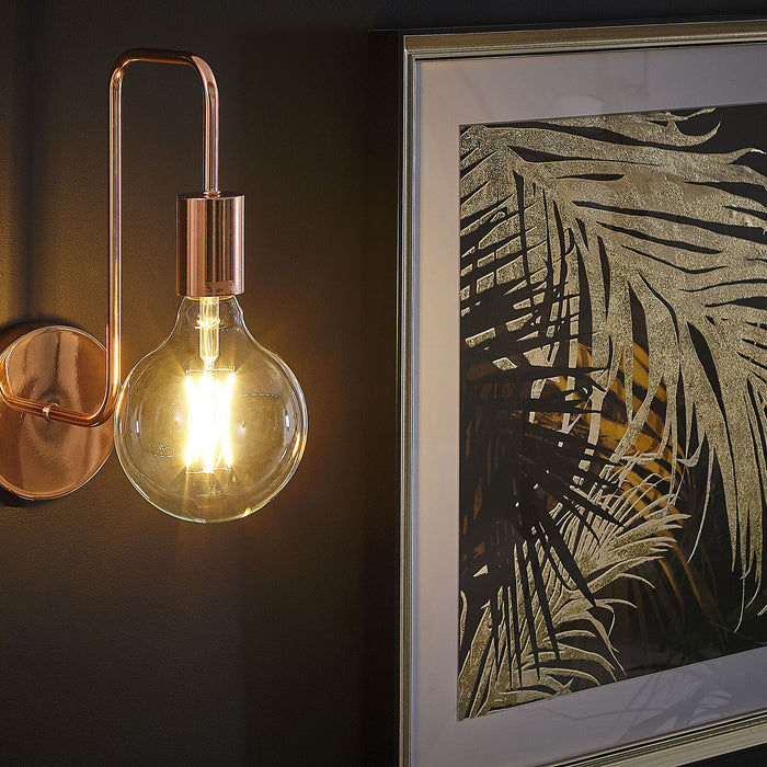 Beliani - SAVENA - Wandlamp - Koper - Metaal