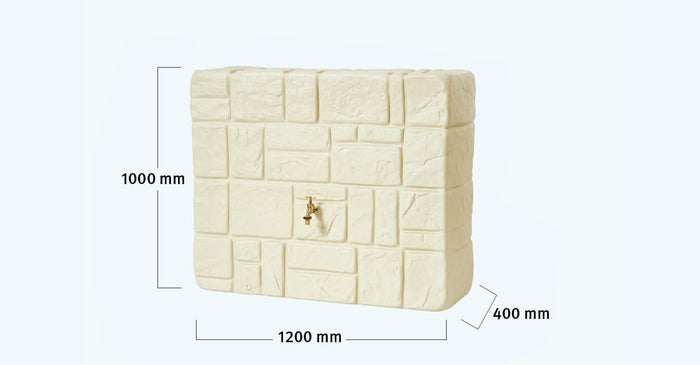 Garantia - Regenton Wall - Zandbeige 300 liter