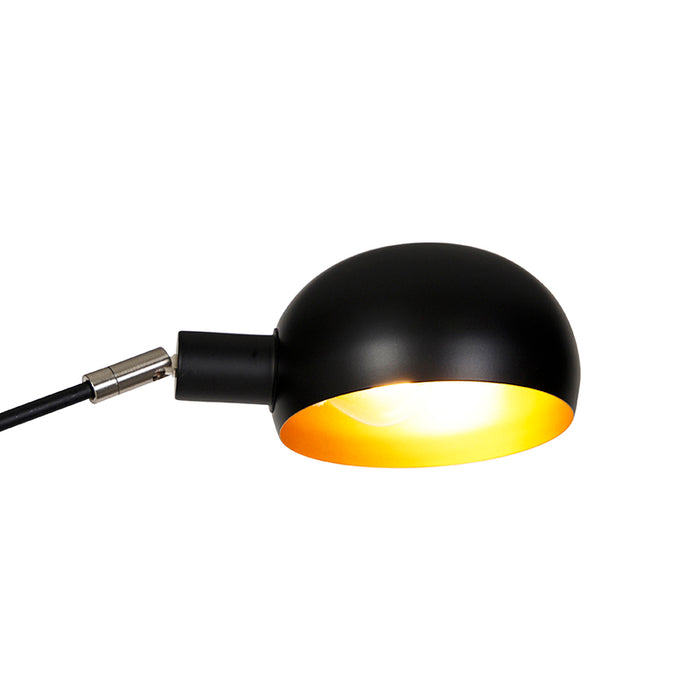 QAZQA Design vloerlamp zwart 5-lichts - Sixties