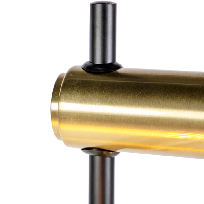 QAZQA Vloerlamp facil - Goud|messing - Modern - D 255mm