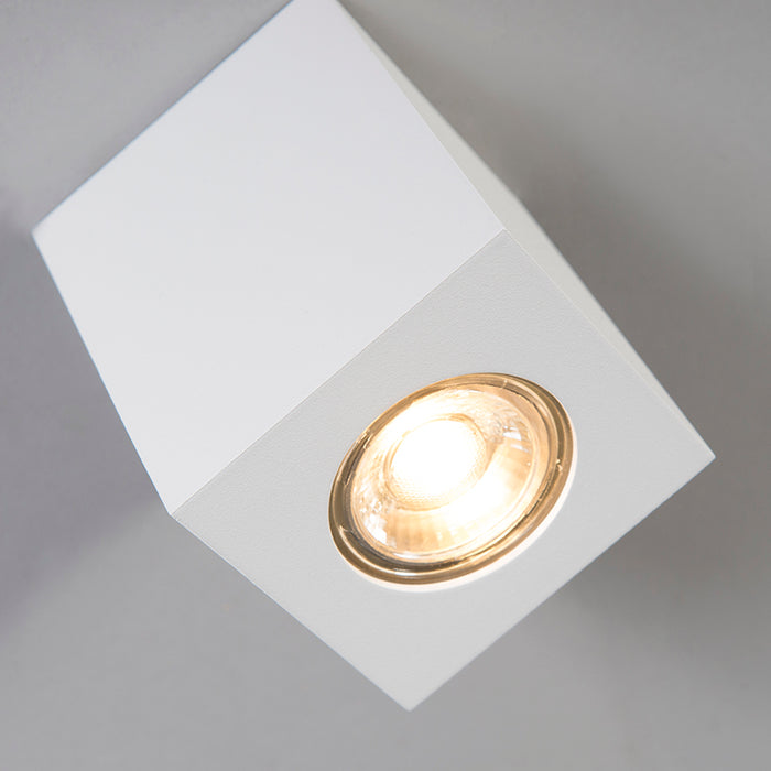 QAZQA Design opbouwspot wit GU10 50mm - Quba 2