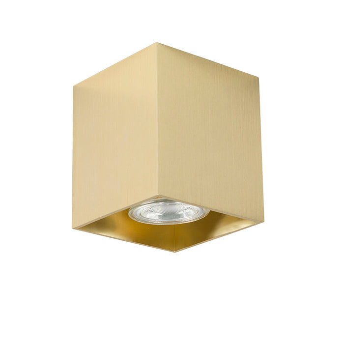 QAZQA Moderne spot goud - Qubo 1