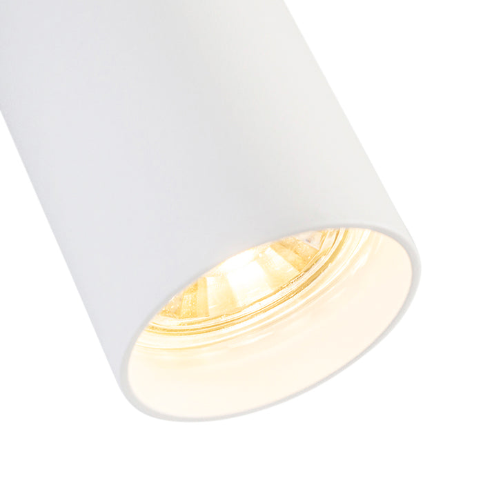 QAZQA Moderne opbouwspot wit 5,5cm GU10 50mm - Tuba