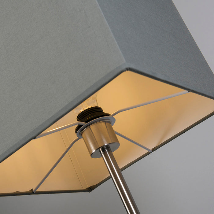 QAZQA Moderne vloerlamp grijs - VT 1