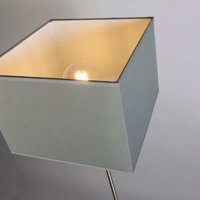 QAZQA Moderne vloerlamp grijs - VT 1