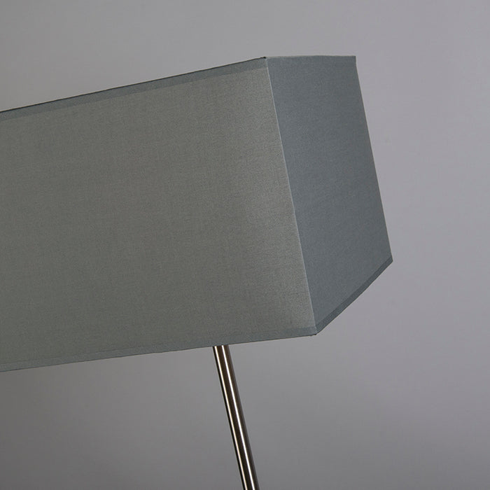 QAZQA Moderne vloerlamp grijs - VT 1