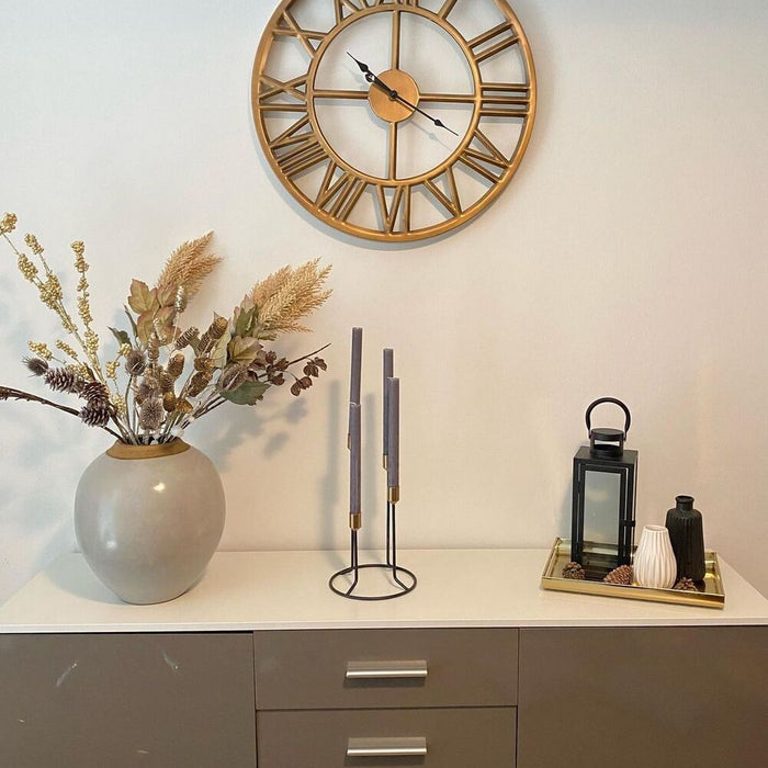 Beliani - NOTTWIL - Wandklok - Goud - IJzer