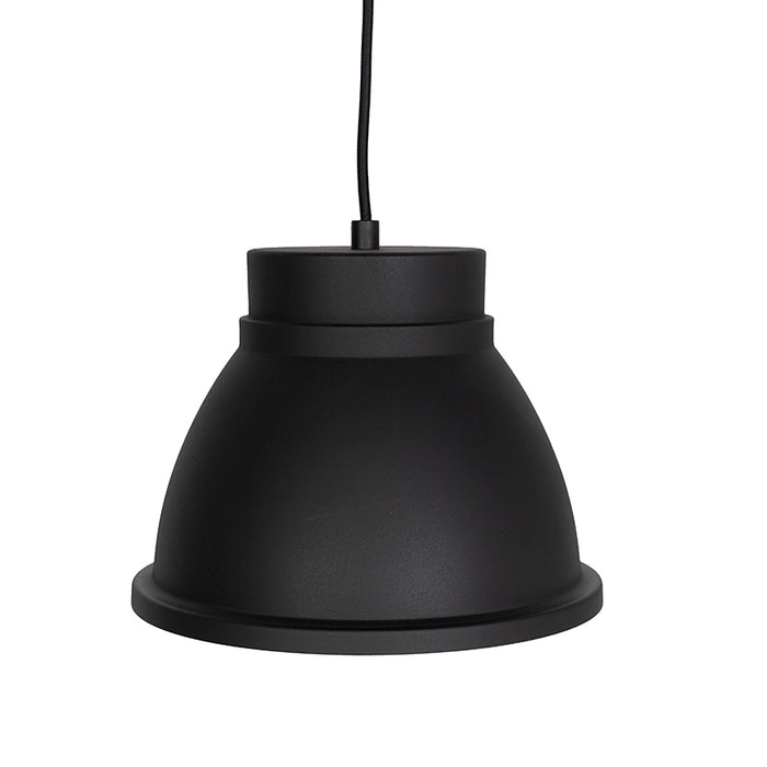 QAZQA Hanglamp ron hl - Zwart - Landelijk - L 1200mm