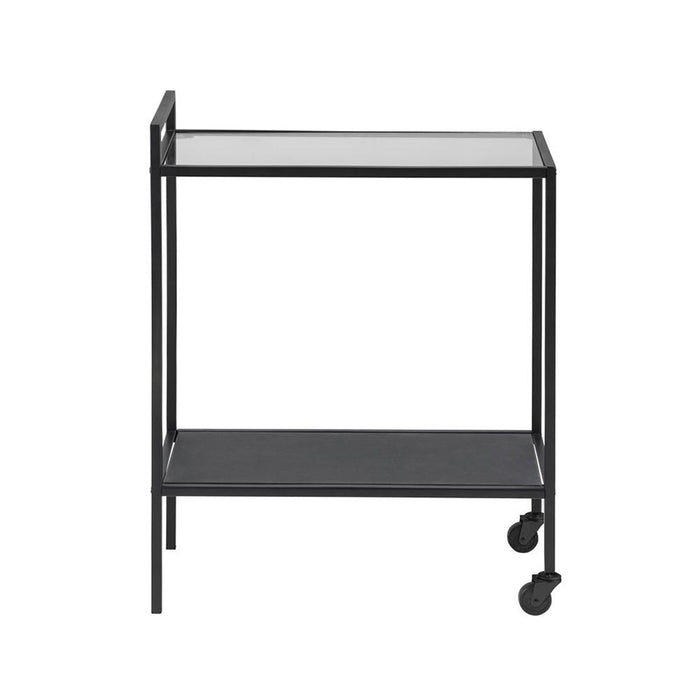 Lisomme Vic houten keuken trolley zwart - 60 x 75 cm