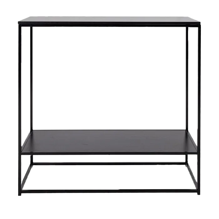 Artichok Karen metalen sidetable zwart - 80 x 36 cm