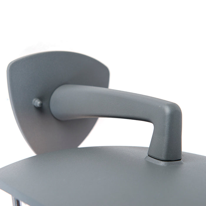 QAZQA Klassieke buitenlantaarn wand down donkergrijs IP44 - Platar