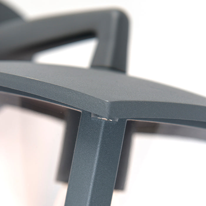 QAZQA Klassieke buitenlantaarn wand down donkergrijs IP44 - Platar