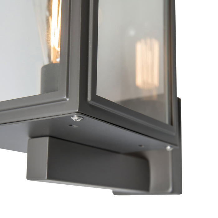 QAZQA Industriële buitenwandlamp grijs IP44 - Sutton Up