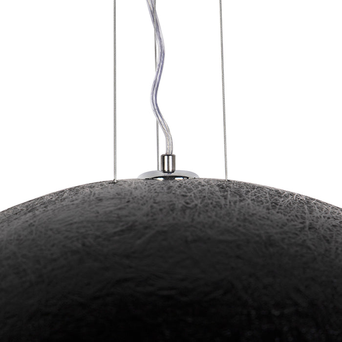 QAZQA Industriële hanglamp zwart met goud 70 cm - Magna