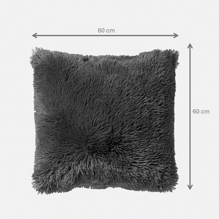 Dutch Decor kussenhoes FLUFFY - 60x60 cm Pumice Stone