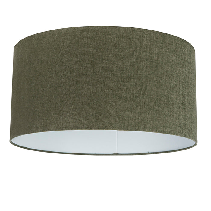 QAZQA Hanglamp wit met groene kap 50 cm - Combi 1