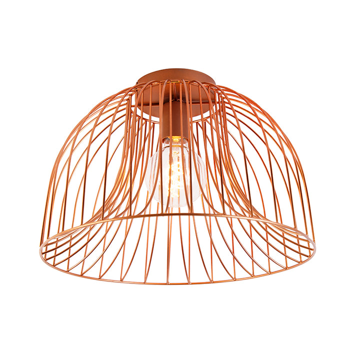 QAZQA Plafondlamp sarina - Koper - Design - D 250mm