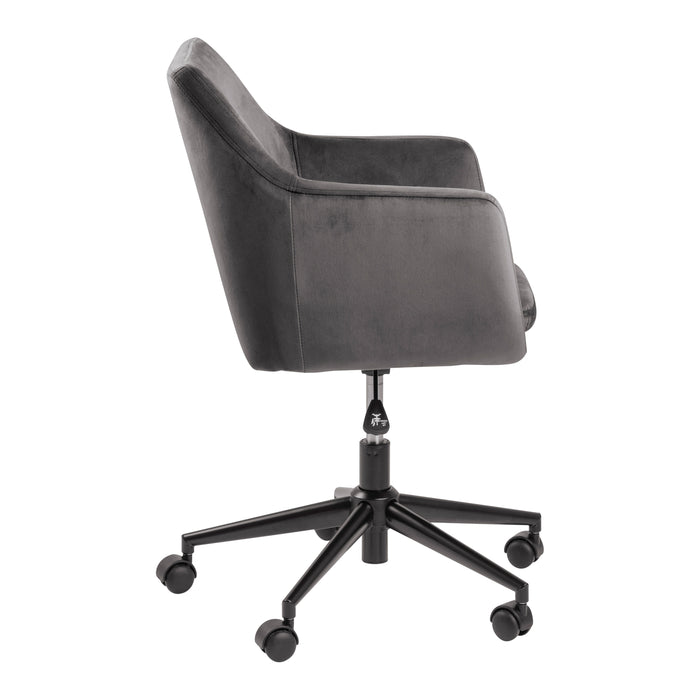 by fonQ basic Comfy Bureaustoel - Donkergrijs