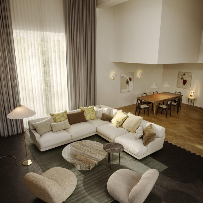 Gubi Grossman Cobra wandlamp zonder stekker wit