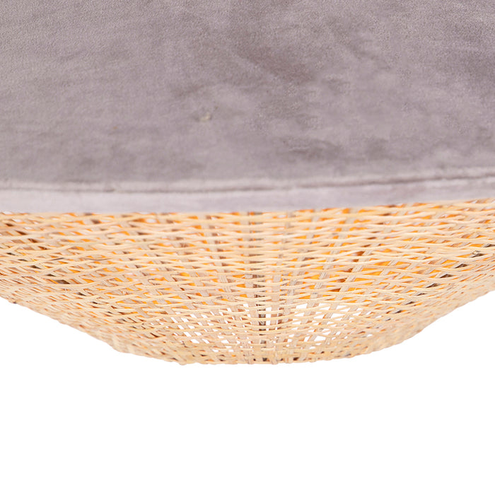 QAZQA Hanglamp frills - Beige - Landelijk | Rustiek - D 600mm