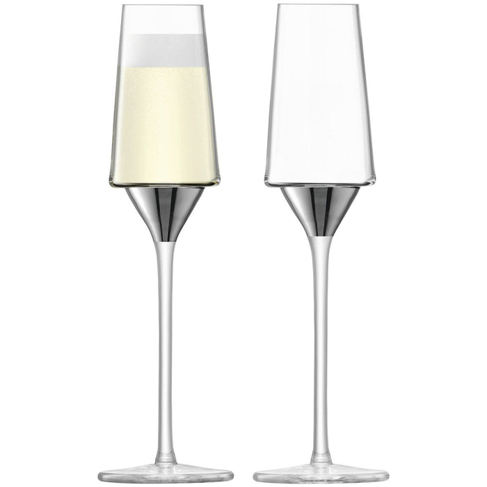 LSA Space Champagne Flute 210 ml Set van 2 Stuks