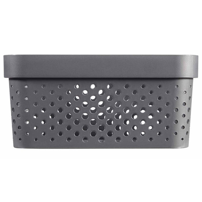 Curver Opbergboxen 4 st Infinity met deksel 11 L + 17 L antraciet