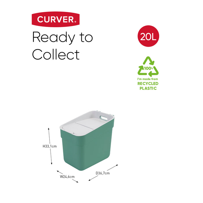 Curver Ready to Collect Prullenbak 20 L - Groen