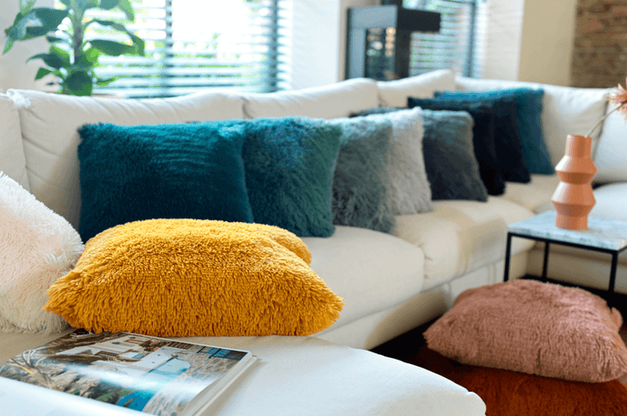 Dutch Decor kussenhoes FLUFFY - 60x60 cm Golden Glow