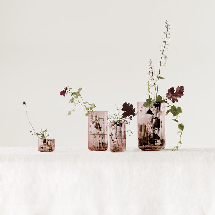 Lyngby Porcelæn Mondgeblazen Vaas Rood H 20,5 cm