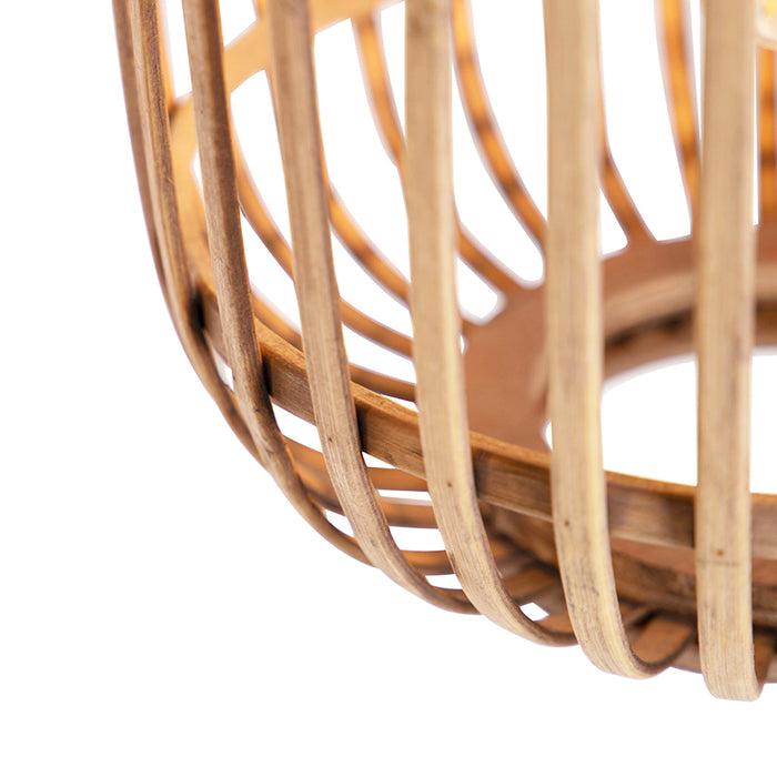 QAZQA Landelijke hanglamp rotan 3-lichts - Manila