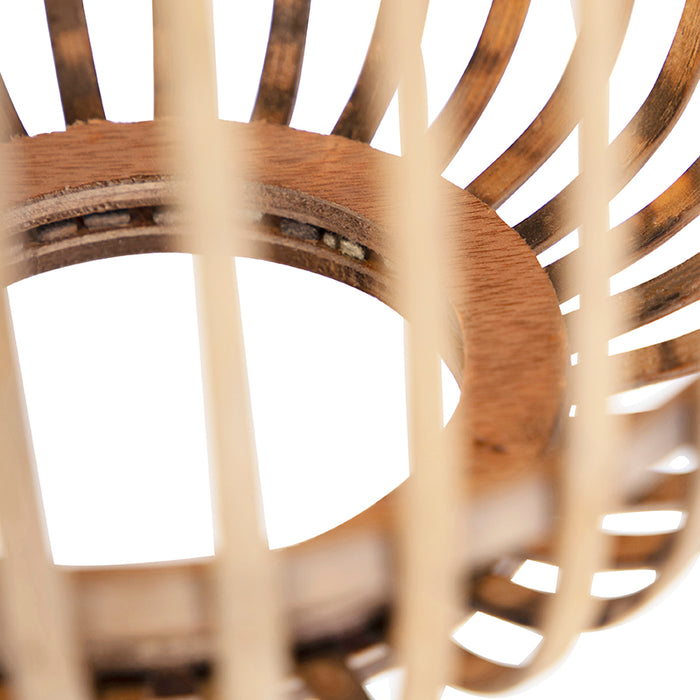 QAZQA Landelijke hanglamp rotan 3-lichts - Manila