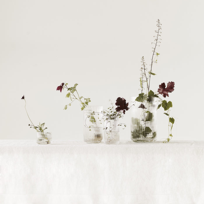 Lyngby Porcelæn Mondgeblazen Vaas Transparant H 25 cm