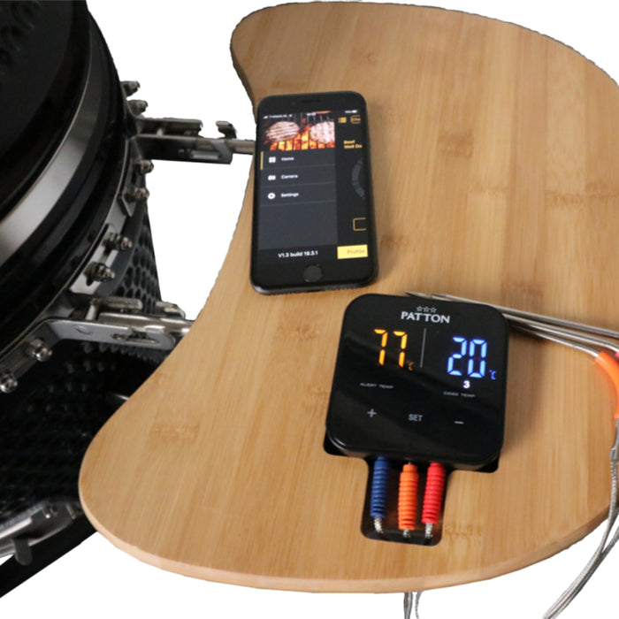 Patton Kamado Grill Keramische Barbecue 21" B 130 x D 74 cm