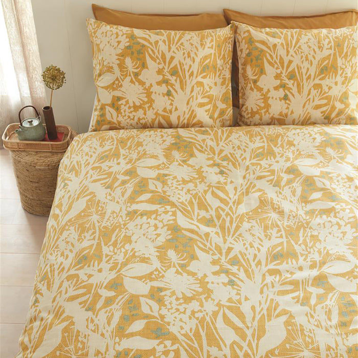 Ariadne at Home Botanical Dekbedovertrek 140 x 200/220 cm - Oker